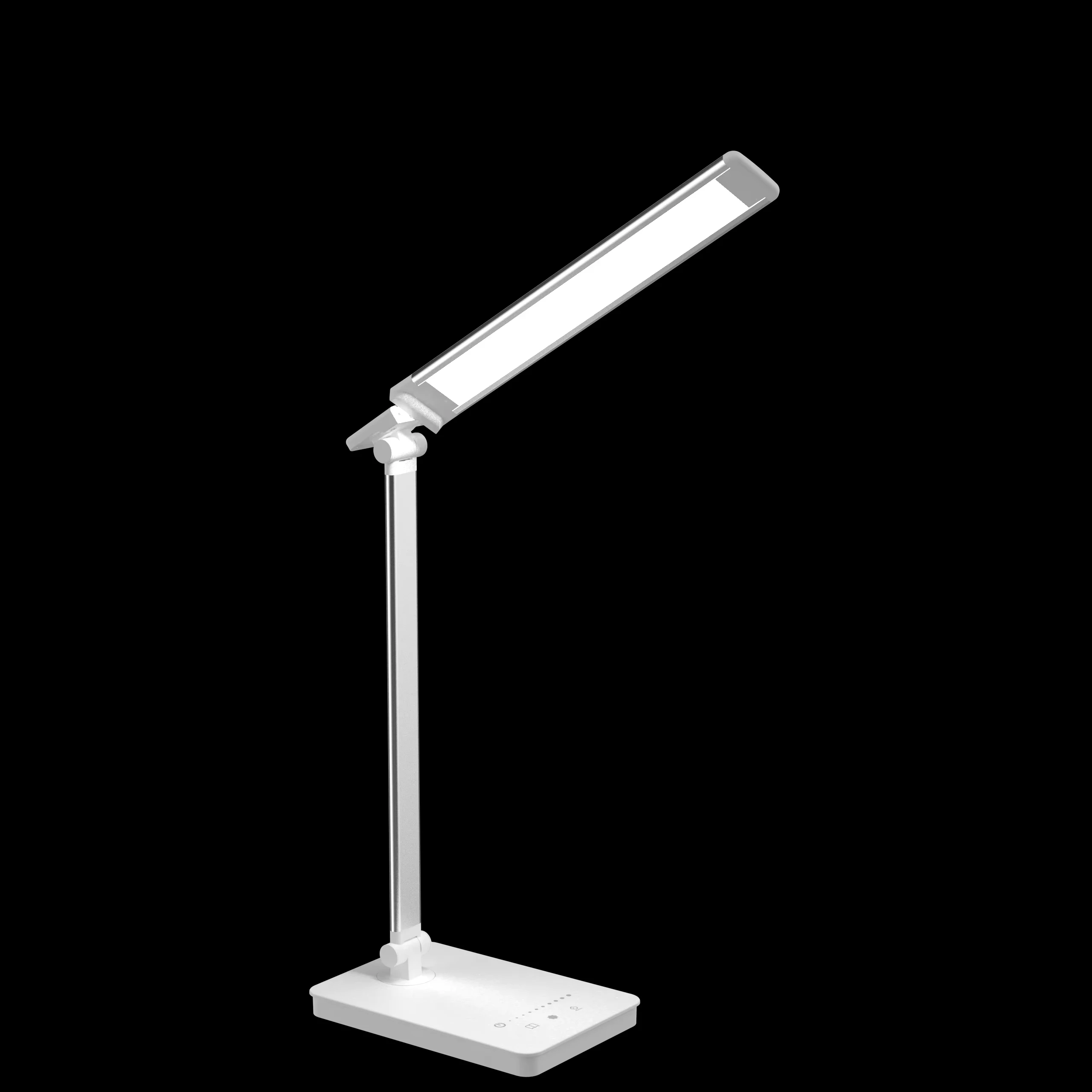 product wireless charger led desk lamp with double usb charging port for home office-41