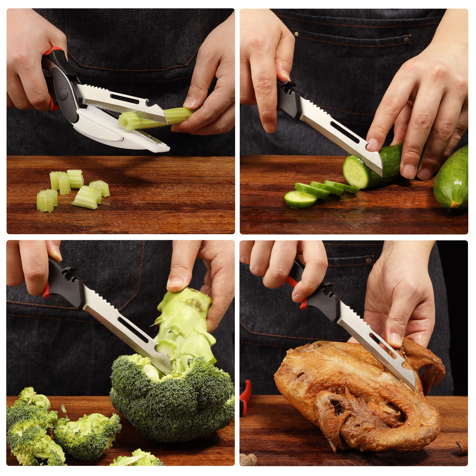 Alibaba.com: 2 in 1 multifunction kitchen scissors with stainless steel ...