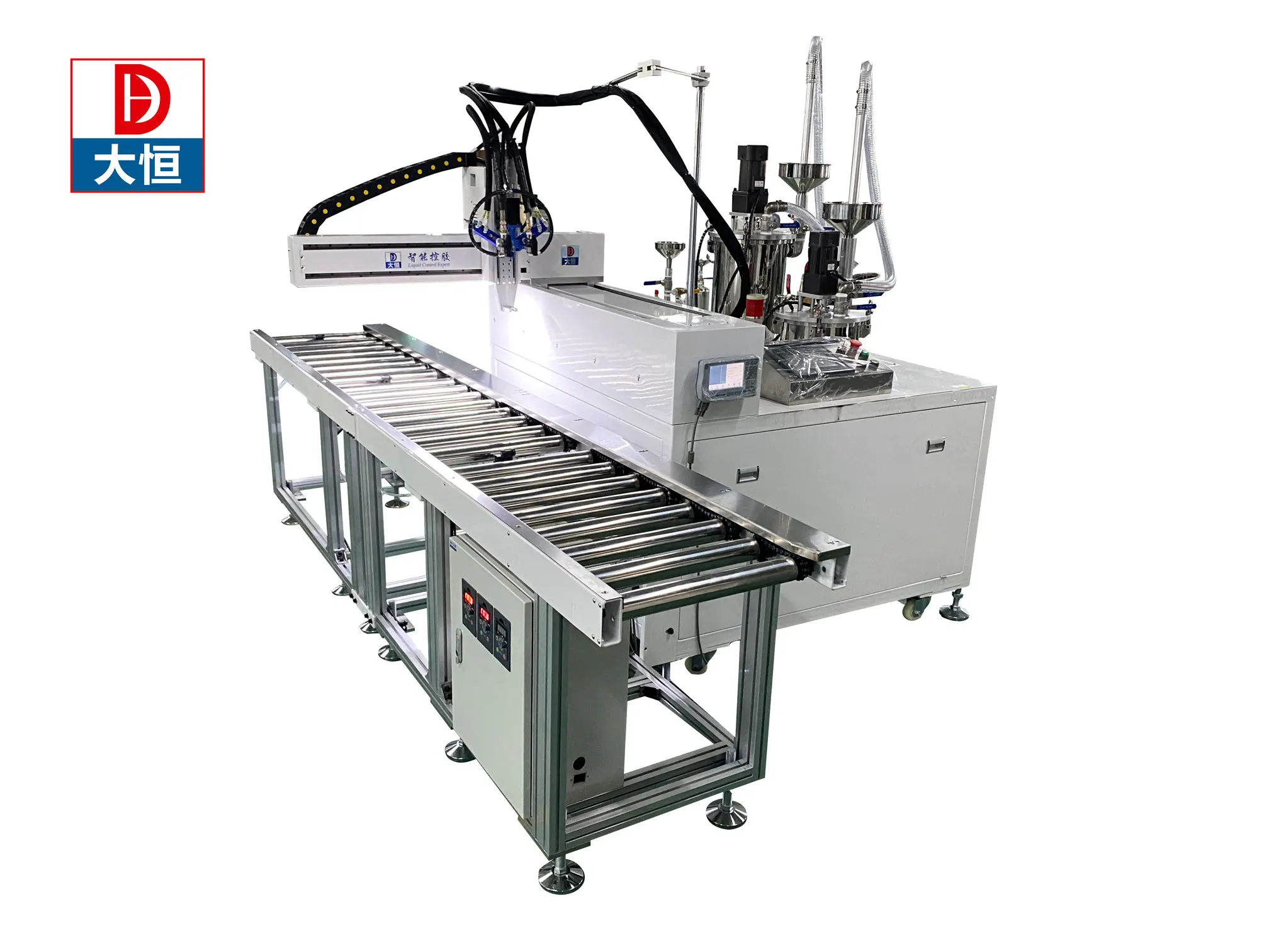 Línea de producción de adhesivo al vacío 2 Parte Máquina automática de distribución de pegamento 0