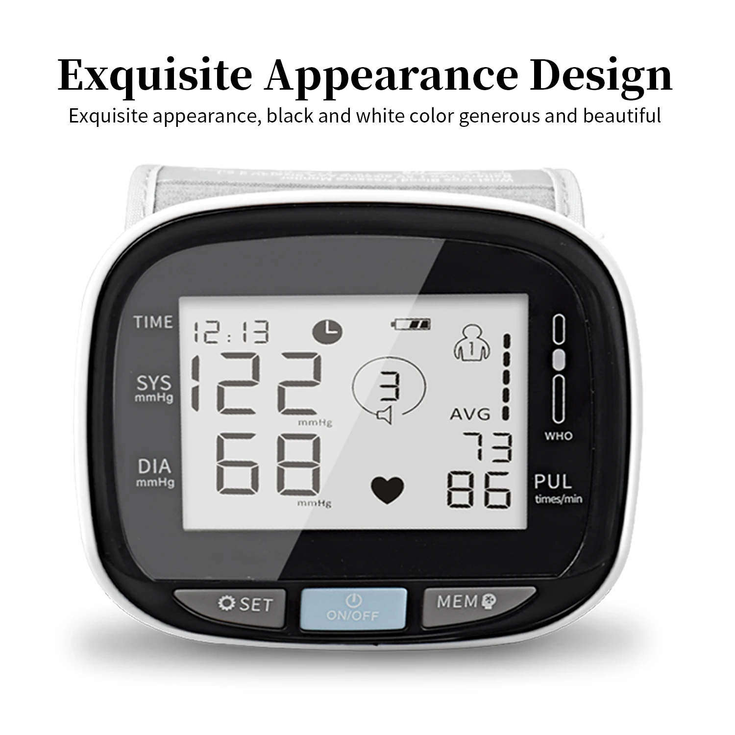 Professional Medical Supplies Automatic Digital Wrist Watch Blood Pressure Monitor