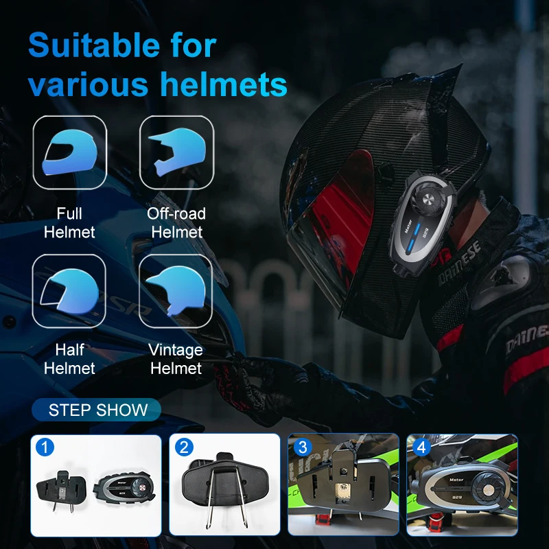 Motorcycle Intercom Bluetooth Camera Motorcycle Helmet Motorbike