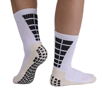 Custom Grip Sports Socks Cotton Designer Anti Slip Unisex Soccer Football Grip Socks