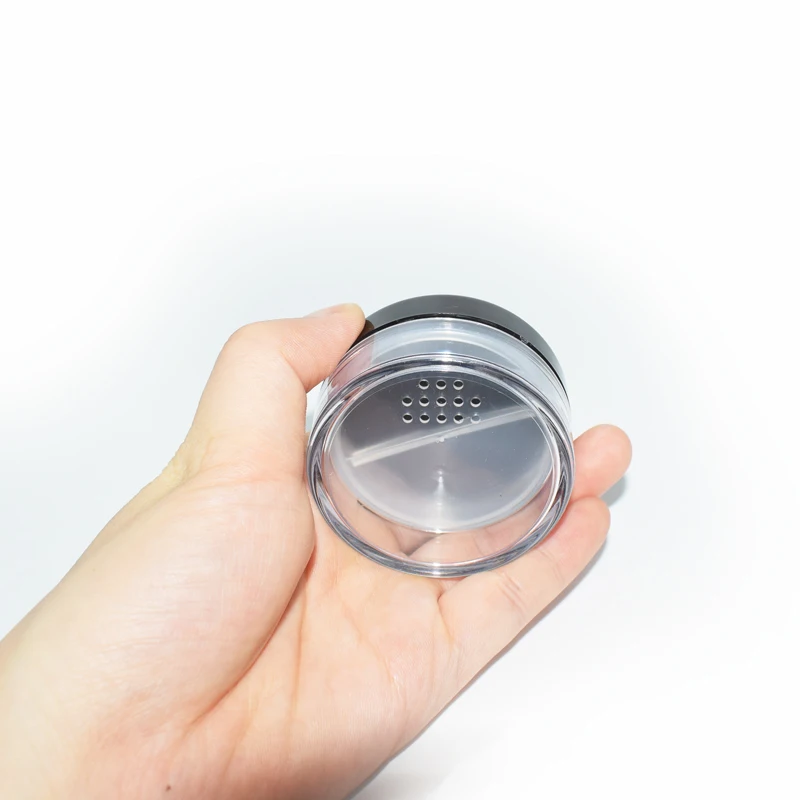 Loose Powder Jar Plastic Cosmetic Packaging Rotating Sifter Loose Containers with Rotating Sifter 10 Ml 20 Ml 30 Ml 50g PS Abs