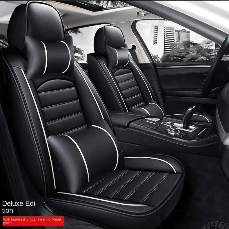 Amazon Summer All-Inclusive Leather Five-Seat Car Seat Cover Universal Four-Season Cushion for Cross-Border Foreign Trade details