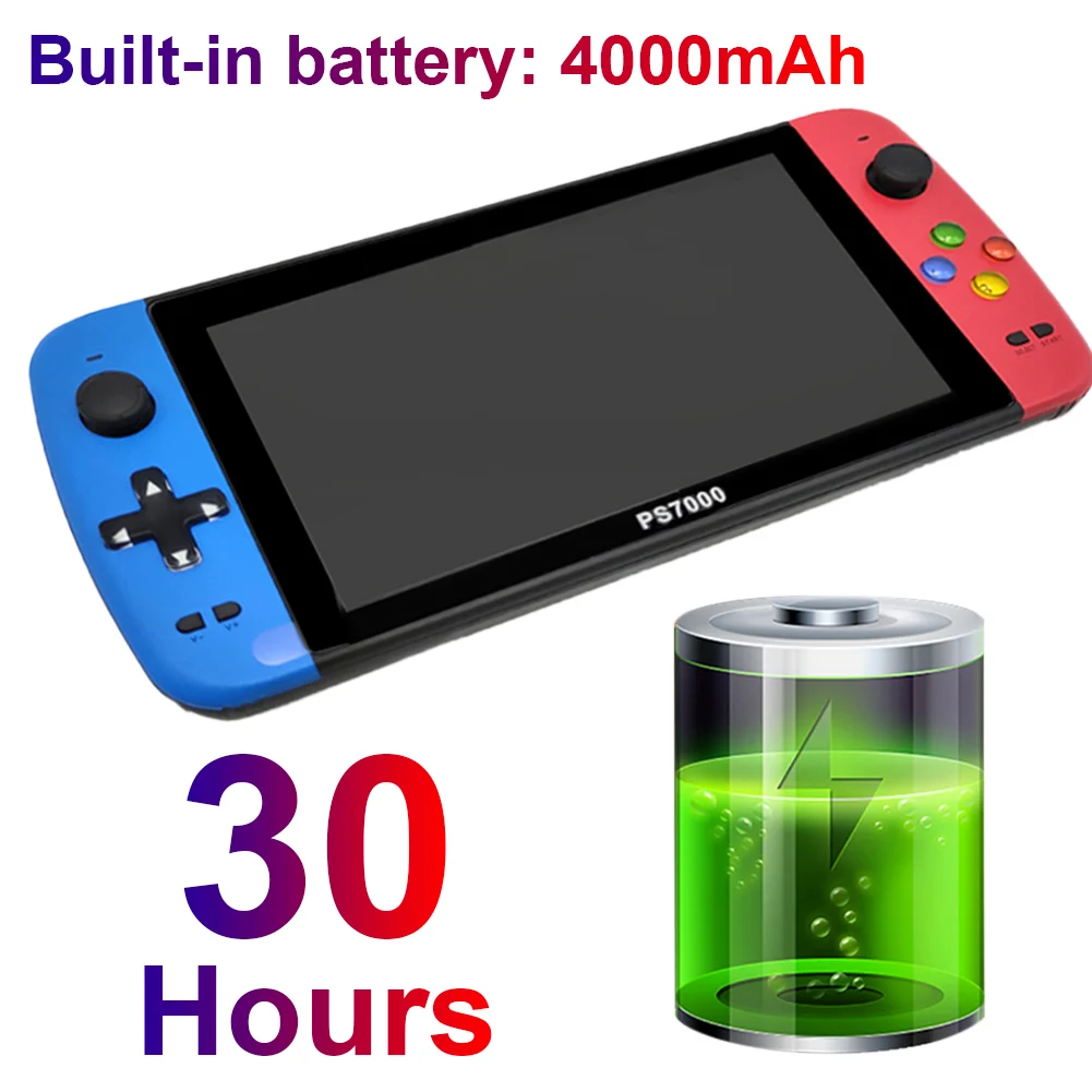 PS7000ポータブルHDビデオゲームコンソール PS7000 7 Inch HD Retro Portable Handheld Video Game Console