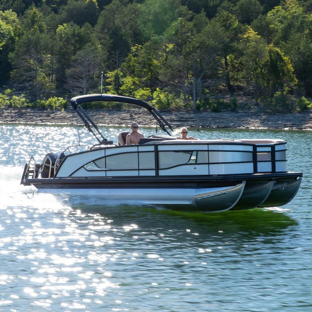 2024 Роскошная двухэтажная лодка с алюминиевым корпусом для вечеринок катание на водных лыжах океанская водная горка гребная вода 20 человек