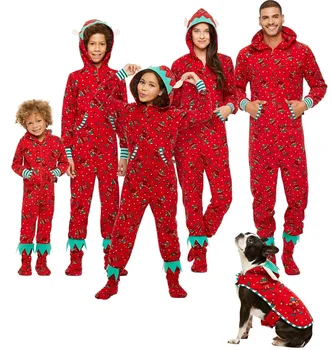 Family Matching Christmas Pajamas Adult Kids Romper Sleepwear Loungewear Women Pj Sets Onesies for Women Pajamas