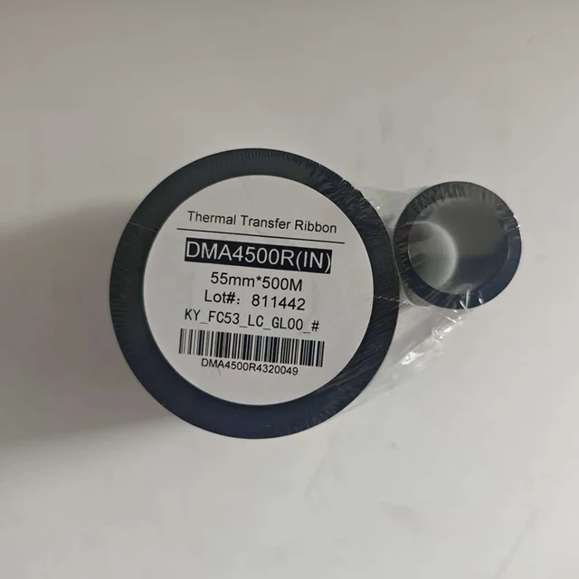 RUIYANG DMA4500R 55mm*500m Heat Transfer Coding Machine PET Encryption FC32 FC53 TTO High Temperature Printing Ribbon Clear