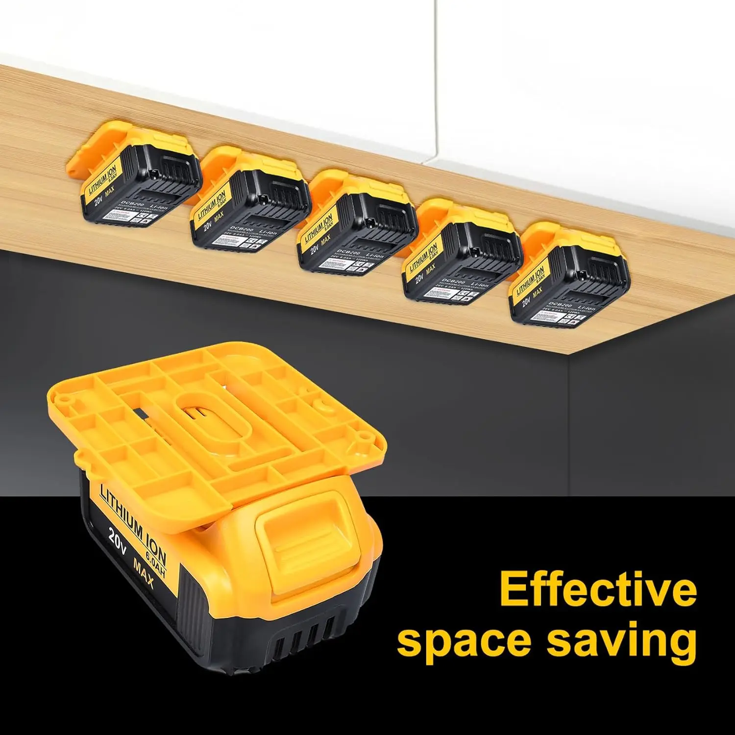 Workshop Battery Rack Crivnhar 5 Pack Battery Holder For Makita 18V ...