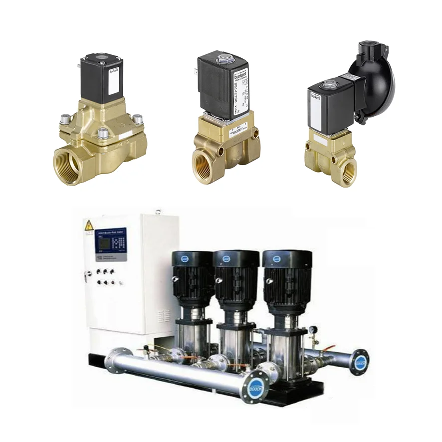 Control Valve With Burkert 5404 Servo-assisted 2/2-way Piston Valve For Water System Solenoid Valve