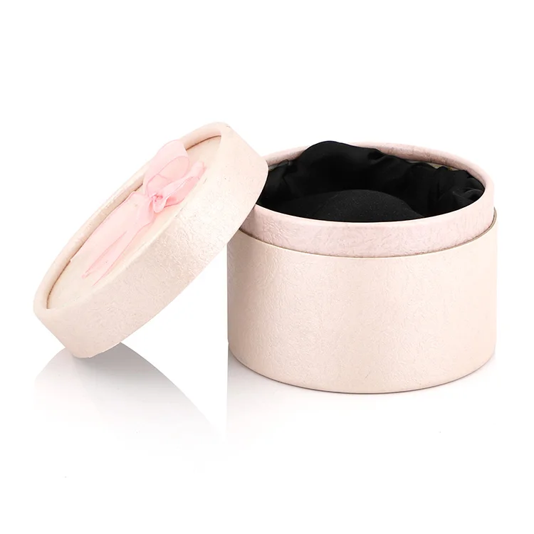 Custom Printing Cute Round Gift Boxes Small Paper Tube Packaging Box with Ribbon