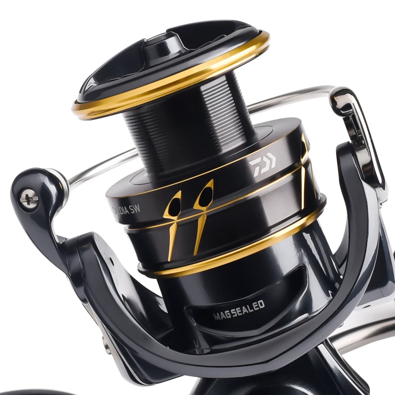 100% 原装daiwa Caldia Sw盐水旋转鱼线轮4000-cxh 5000 6000 8000-h