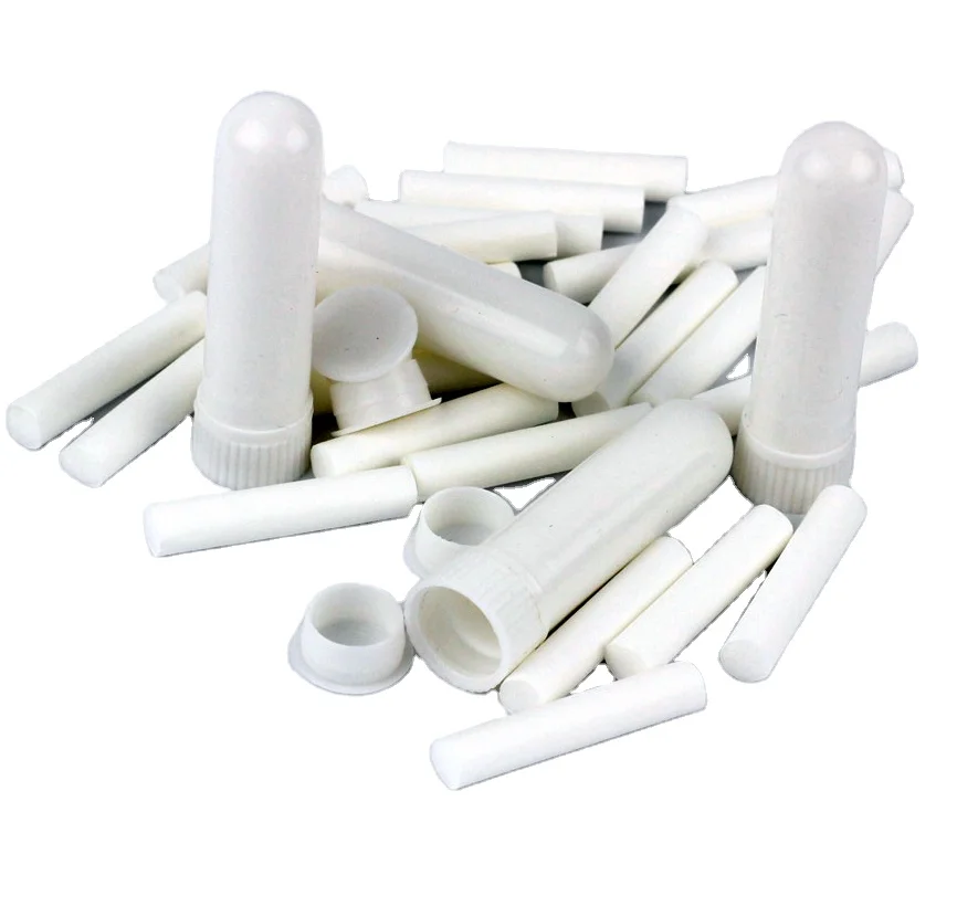 Essential Oil Aromatherapy Blank Nasal Inhaler Tubes White Color Blank ...