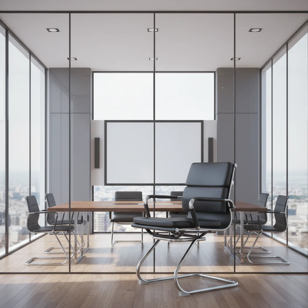 Modern Ergonomic Leather  Chair with Metal Frame 5