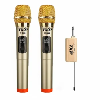 TP-288 High Quality Cordless Mic with Rechargeable Receiver For Church,Stage