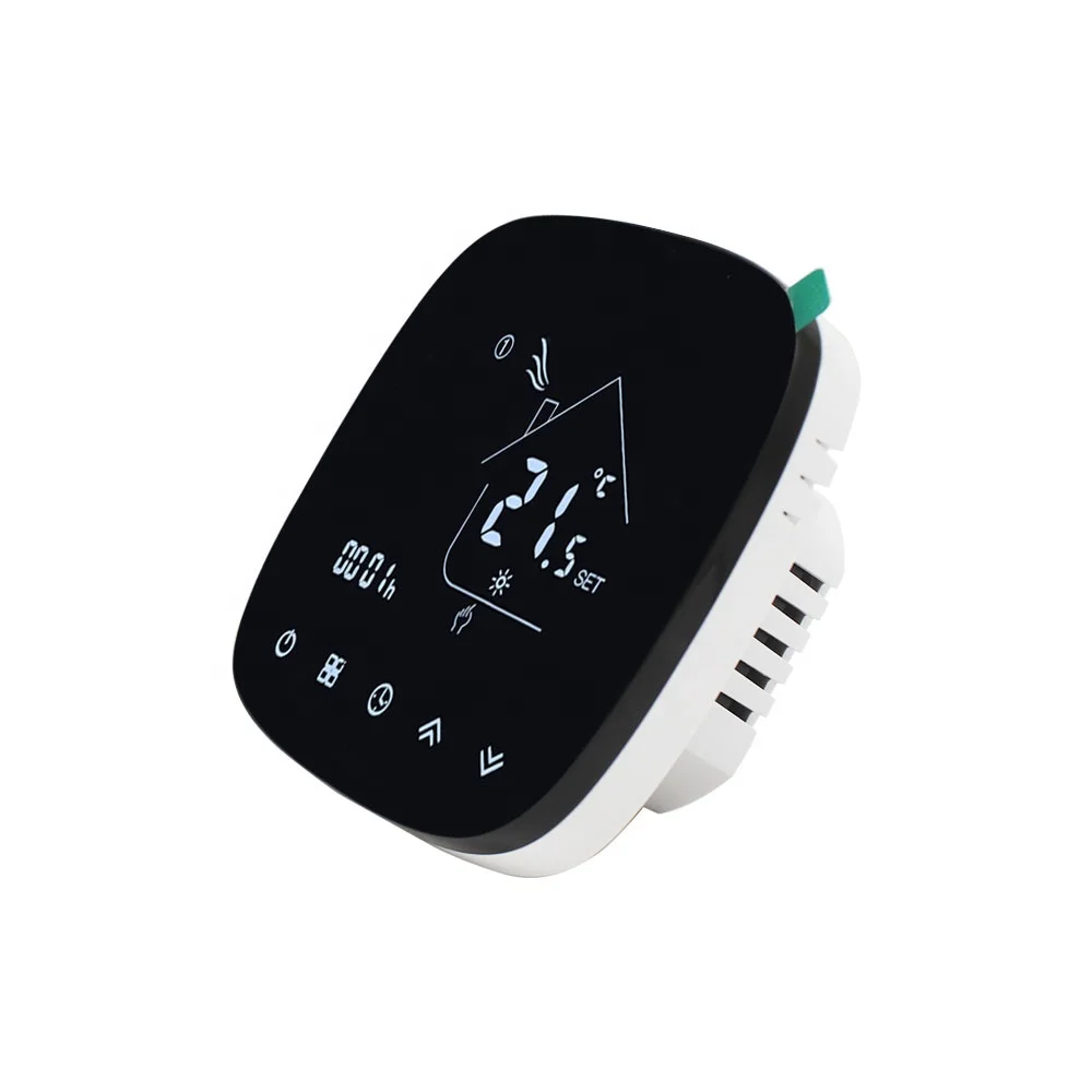 Smart WiFi Central Heating Thermostat Smart Control Black Shell 3A WiFi Thermostat With Dry Contact