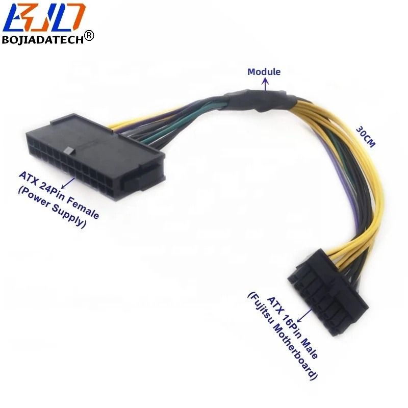 Atx 24pin 24 Pin To 16pin 16 Pin Motherboard Power Adapter Cable 30cm For  Fujitsu Mainboard Power Supply - Buy 24 Pin To 16 Pin Motherboard Adapter  Cable,Atx 24pin To 16pin Power