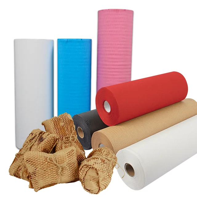Biodegradable Recycled Paper Cushioning Wrap Honeycomb Paper Packaging Roll Honeycomb Wrapping Paper