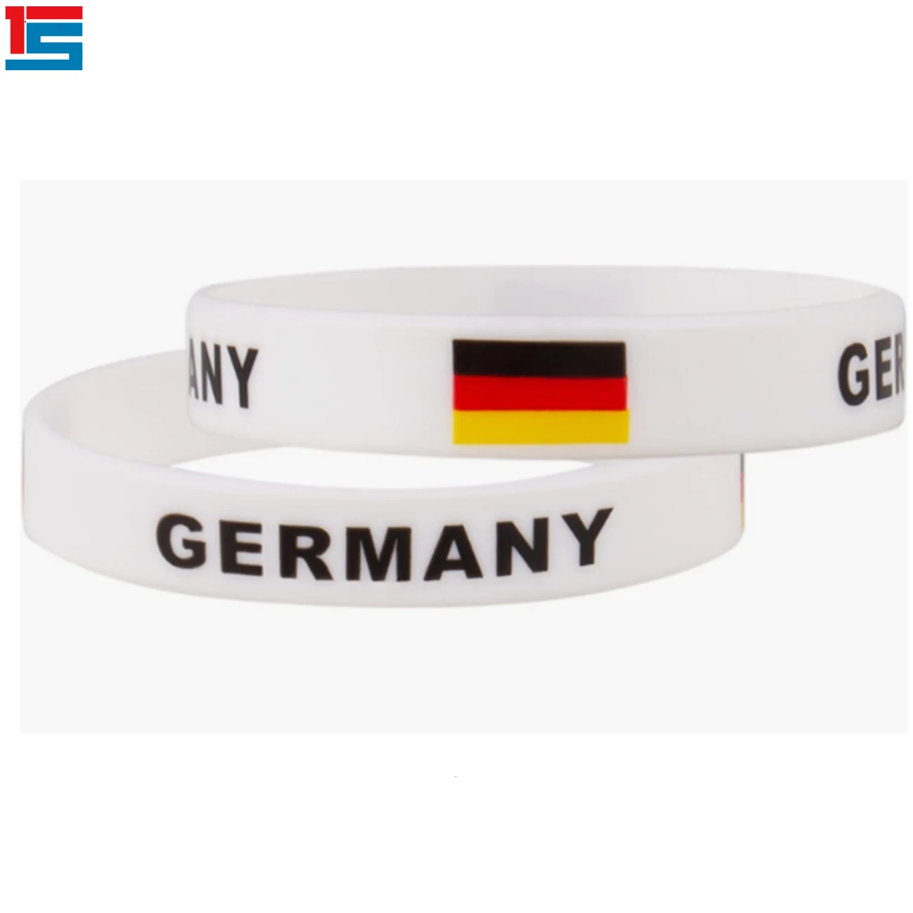 Promotion Custom World Countries Flag Wrist Bands Romania Silicone Bracelets Wrist Band for Sports Team
