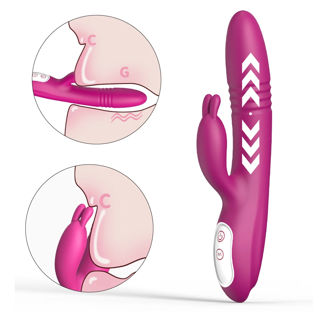 Universal Serial Bus-Powered Waterproof Adult G-Spot Vibrator Triple Vibration &  Penis Capabilities Women's Sex Toy