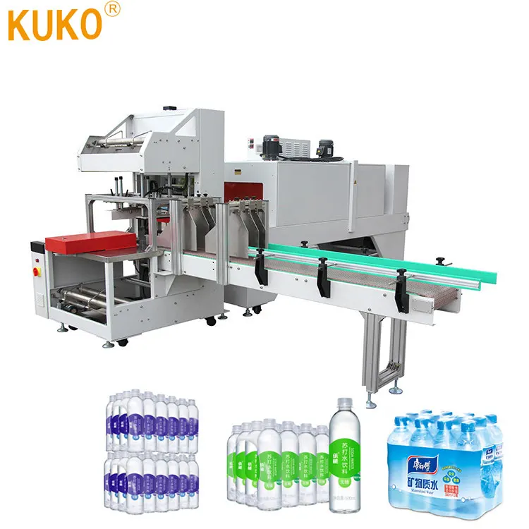 Auto Bottle Shrink Wrap Packing Machine Heat Tunnel Sealer Wrapper Automatic Shrink Sleeve Wrapping Packaging Machine