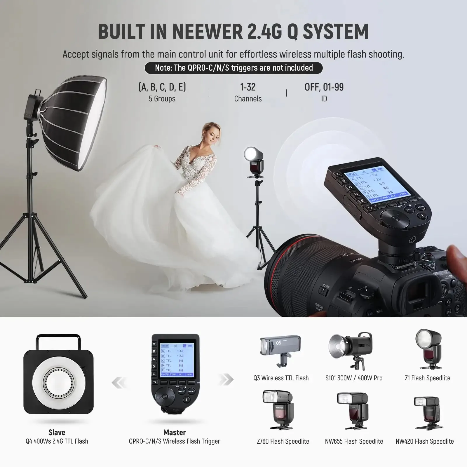 NEEWER 400W High Powered Strobe Photography Light