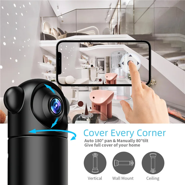 Iwfcam App 1080p V10 Pan 180 Degree Small Mini Wifi Camera - Buy Iwfcam  Camera Wifi,Mini Camera Wifi,V10 Mini Camera Product on Alibaba.com