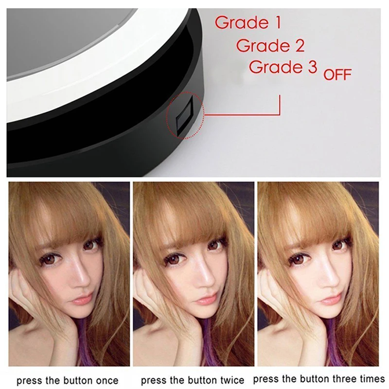 Универсальный портативный светодиодный кольцевой светильник для селфи, светодиодный чехол для телефона с usb-логотипом, оптовая продажа, профессиональный светодиодный кольцевой светильник для селфи