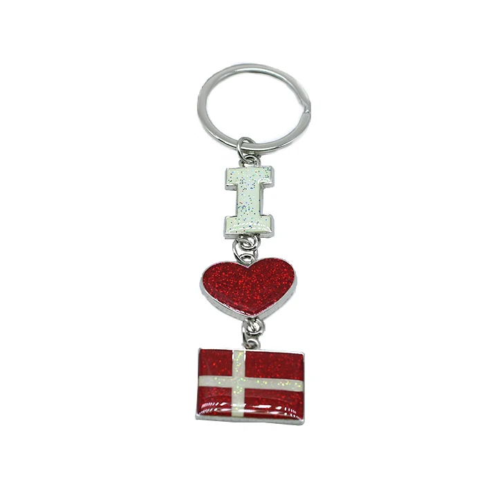 Custom Design SWITZERLAND Swiss Country Metal Souvenir Keychain