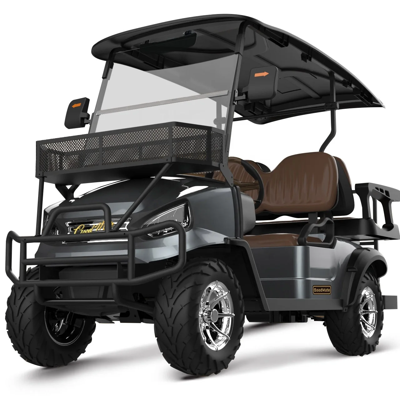 New design golf buggy with console  LED light 48W power