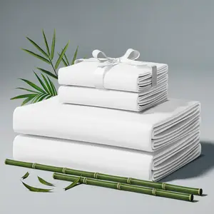 Factory Wholesale Bedding Set 300TC Organic Bamboo Sheets 100% Bamboo Sheet Set