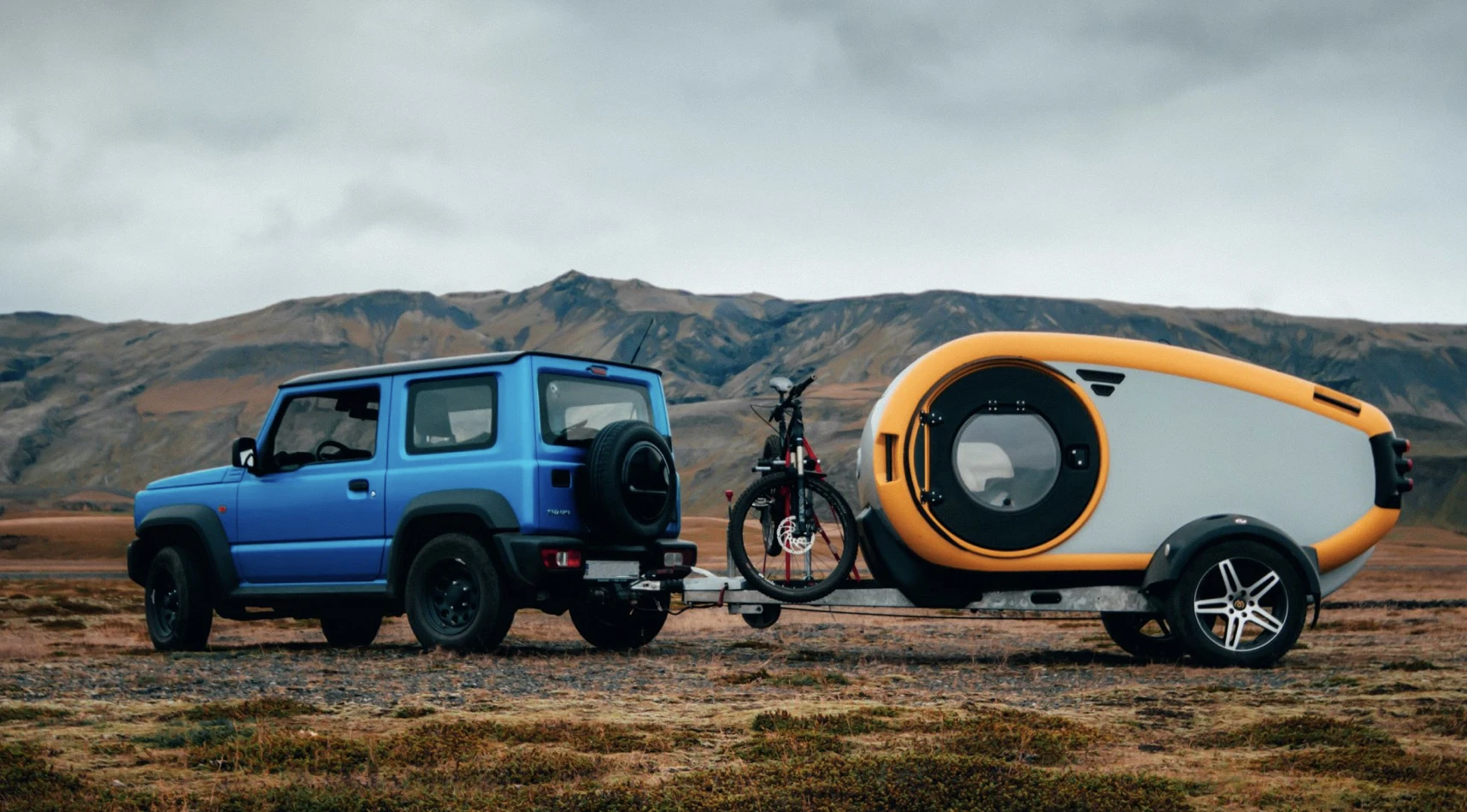 Kinlife Mini Caravan Rv Teardrop Camper Trailer With Shower Bathroom