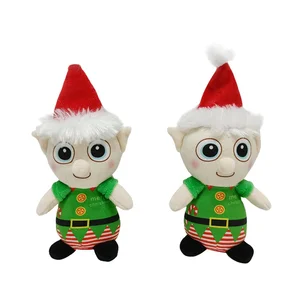 Manufacturer Wholesale Custom Christmas Plush Elves Stuffed Animals Toys PP Cotton Filled Plush Doll