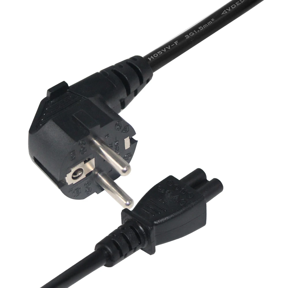 10ft 2 Slot Replacement Cee7/7 Iec320-c5 Plug Universal Replacement Tv 3- prong Wall Ac Power Cord Cable - Buy Replacement Ac Power Cord Cee7/7  Iec320-c5 Cord,Power Cords Cable Iec White Electrical Cord Ac