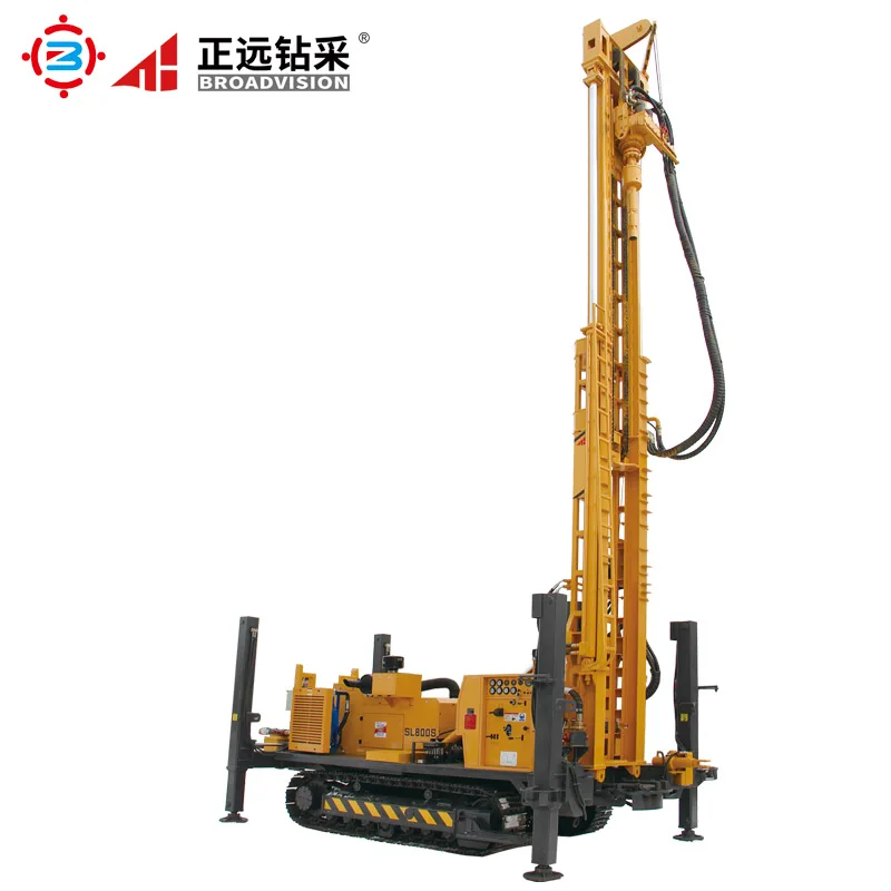 800m Drilling Capacity Water Well Drilling Rig Full Hydraulic Control For Borehole Drilling