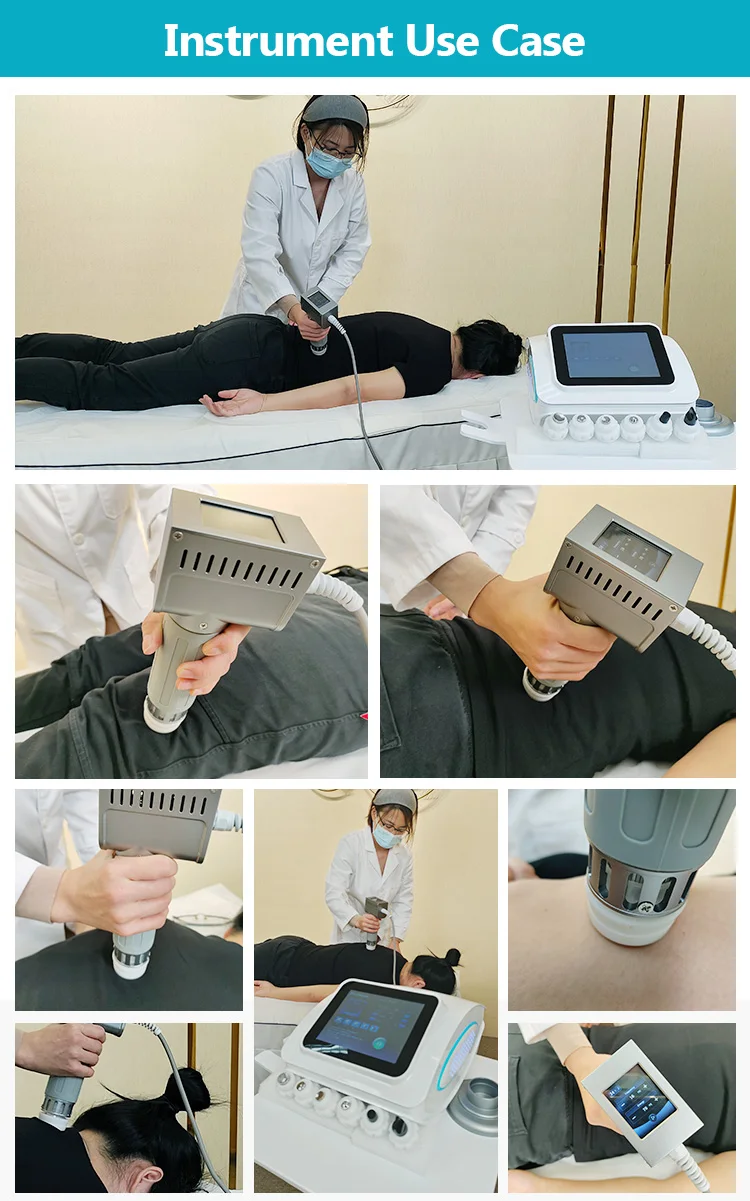 Factory Direct Portable SWT Physio Shockwave Therapy Device Aluminum Case Compact Design for Muscle Bone Healing Sports Injury