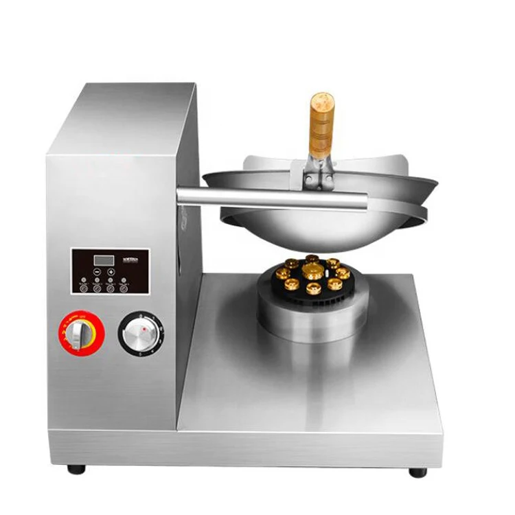 Smart Fried Rice Robot Fully Automatic Commercial Cooking Machine Takeaway Artifact with Turning Fried Rice Pot