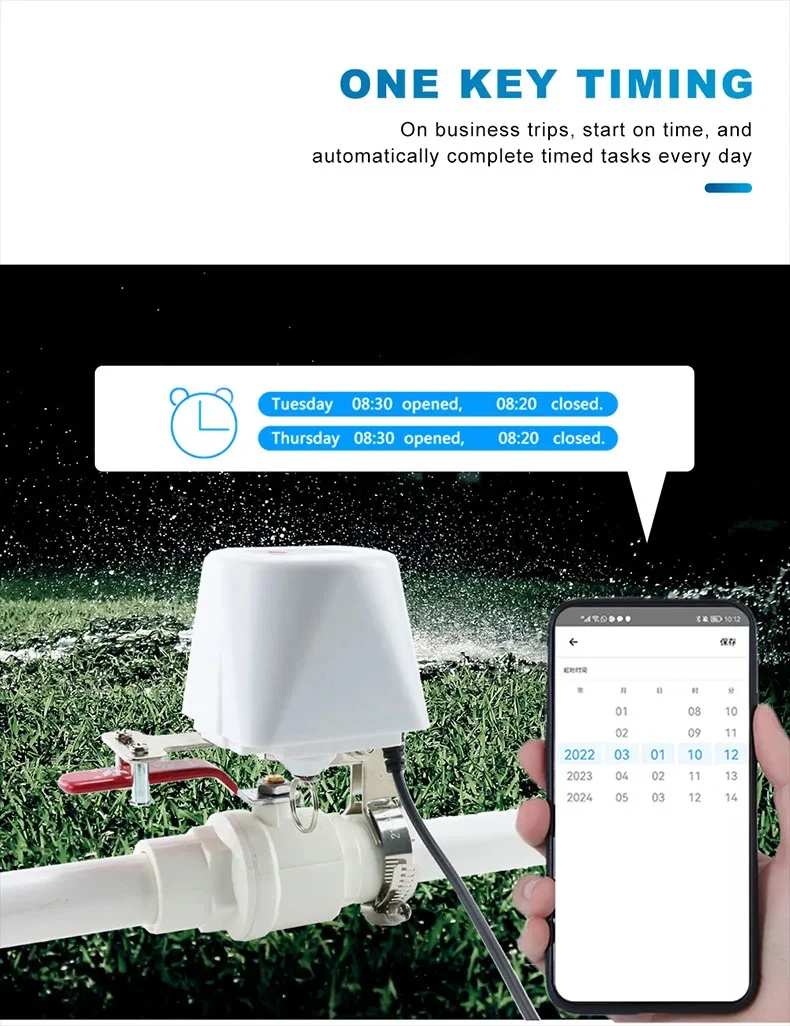 Smart Water Valve Gas Valve Controller Wireless Remote Control ZigBee ...