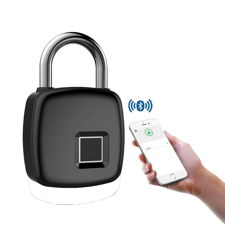 Fingerprint Padlock Keyless Smart Lock- SOOCOO Thumbprint Biometric Padlock Ip66 Waterproof Portable Security Locker for Gym Upgrated L3 Door,Bicycle,Scooter 