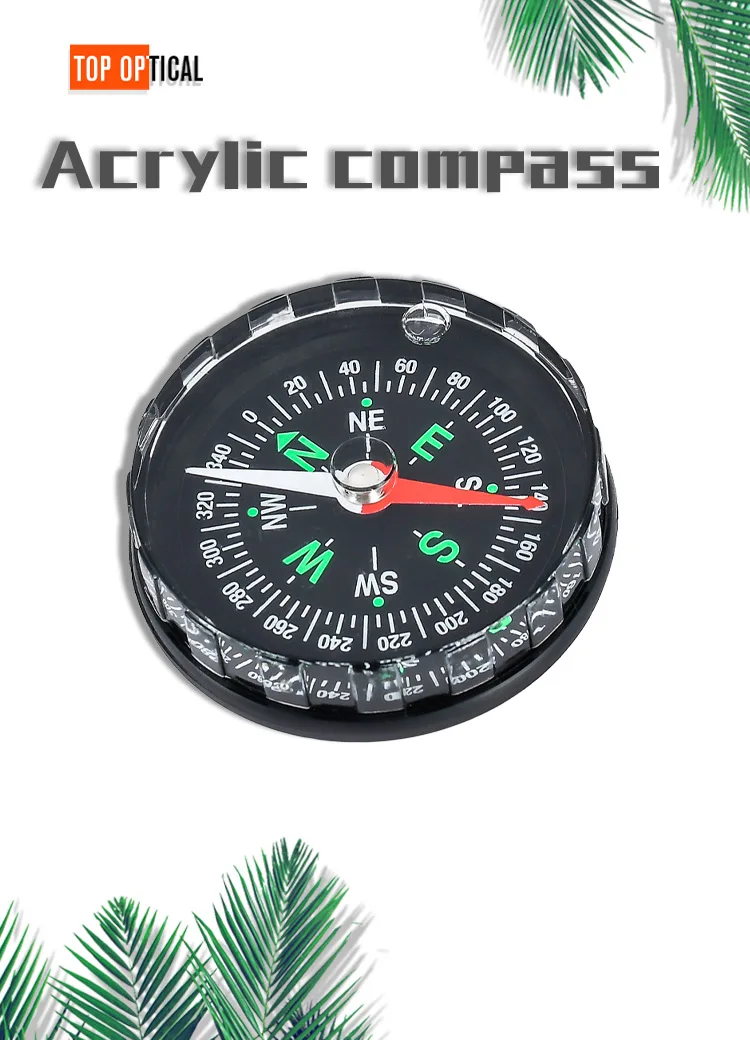 Mini Map Compass BSCI Factory Supply Measure Prismatic Mini Map Compass