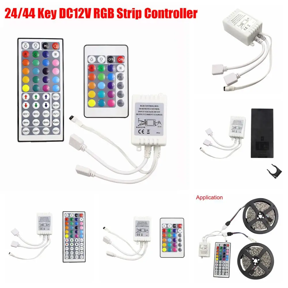 DEMASLED 4-poliger LED-Splitter, 1 Zu 2 Y-Kabel, 30,5 Cm, Für RGB-LED-Streifen (SMD 5050/3528/2835), Weiß