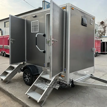 Goeasy Outdoor Public Mobile Restroom Trailer Camping Toilet Trailer Luxury Portable Bathroom Shower Trailer