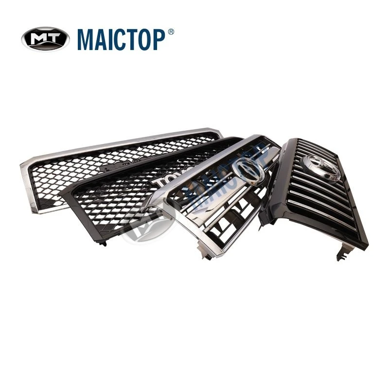 フルクロームABS炭素繊維自動車フロントバンパーグリルトヨタ用