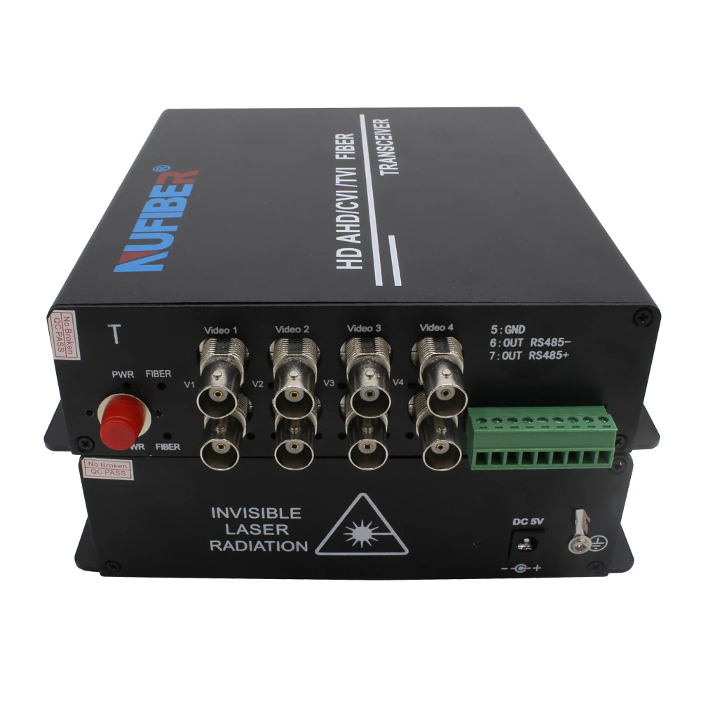 8-Channel Coaxial Video Multiplexer CCTV Camera Monitoring Fiber Optic Equipment for IP Network 20km Distance
