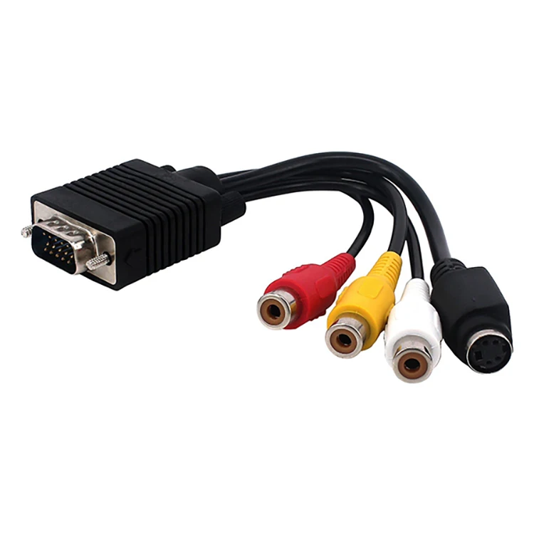 Mini VGA 15 Pin Female Connector to IDC 12 Pin Terminal Strip Graphics Card Flat Cable