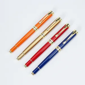 High Quality Gold Pen Customized Personalized Logo Promotion Git Metal Roller Pen