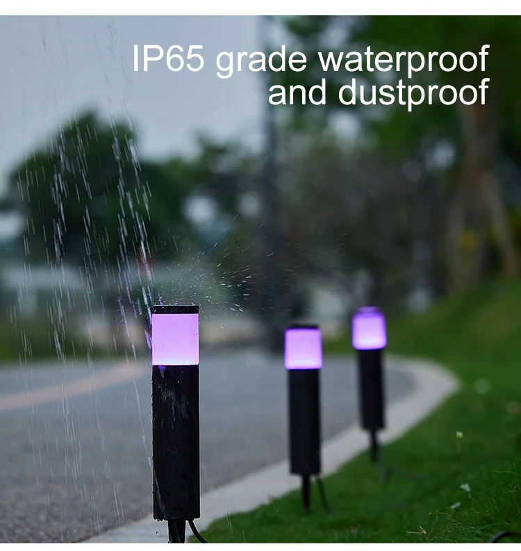 product high quality ip65 outdoor waterproof rgb 24v 12w 4 in 1 landscape garden led spike light-42