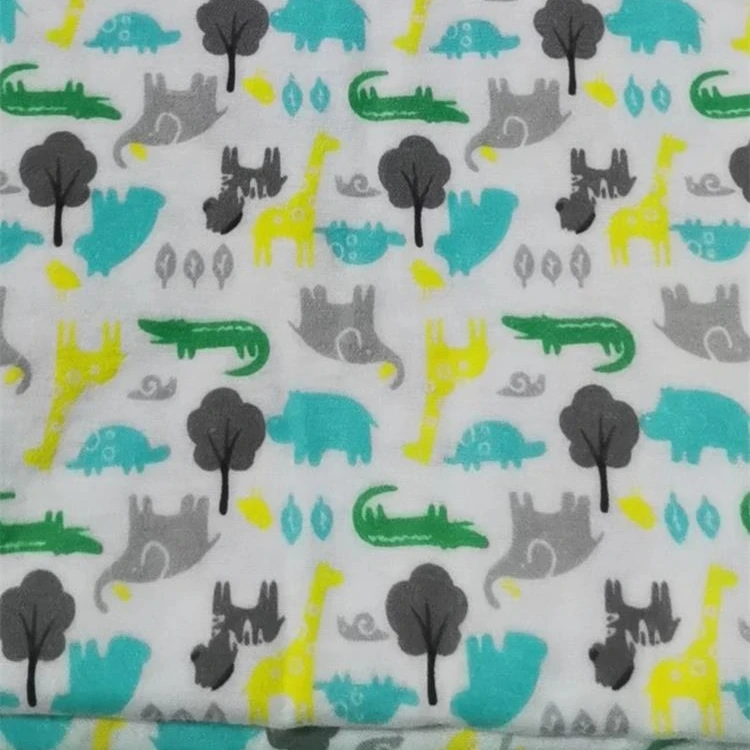 Готовая к отправке детская Фланелевая пижама с принтом ткань и текстиль