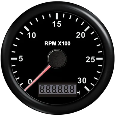 Морской Тахометр счетчика оборотов 3000/7000/8000/12000 об/мин 85 мм