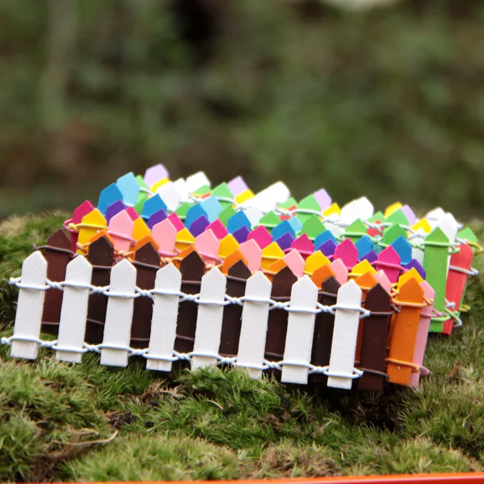 1 шт. красивый деревянный забор садовый орнамент аксессуары миниатюрное ремесло микро ландшафт сад «сделай сам» ферма садовые